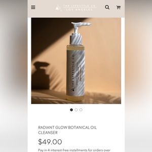 The lifestyle co radiant glow botanical oil cleanser